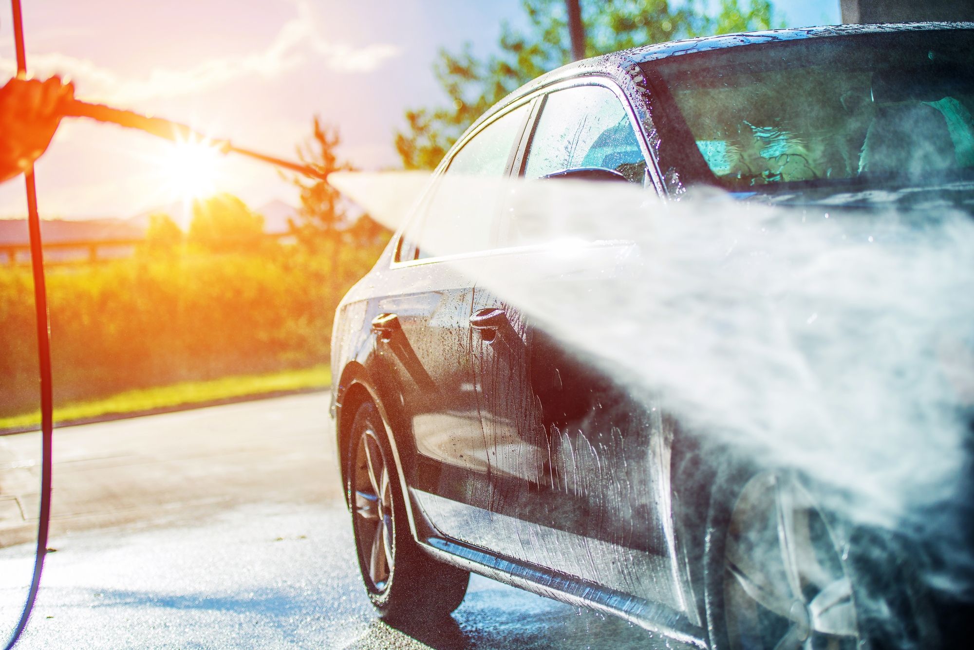 high-pressure car wash