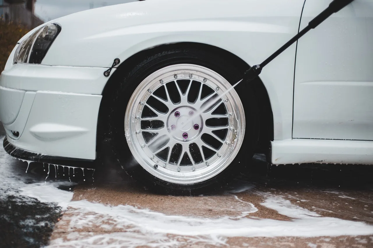 white car